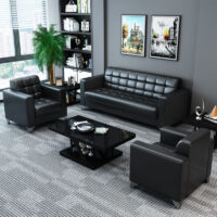 5-Seater Executive Office Leather Sofa - Image 5