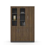 3-Door wooden office bookcase
