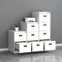 Lockable four drawers filling cabinet