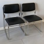 Stackable chrome office guest chair