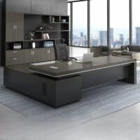 Zoe 180cm L-shaped executive desk