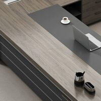 L-shaped 180cm executive desk - Image 4