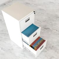 3-Drawers metallic office cabinet - Image 2