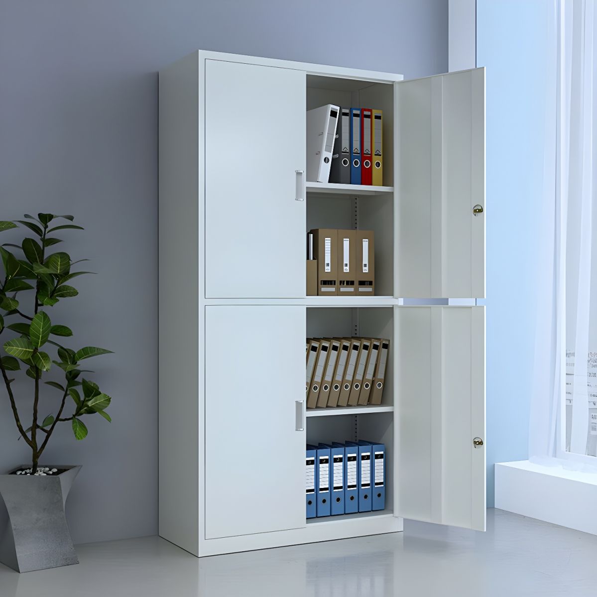 1199x1199-2024-03-01T175428.644.jpg 4-Door Metallic Office Cabinet - Image 1