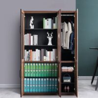 Modern Brown Vertical Filing Cabinet - Image 2