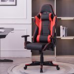 High-back gaming leather seat