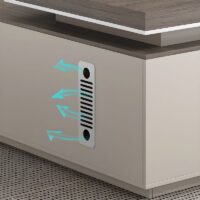 Contemporary L-shape Executive Desk - Image 5