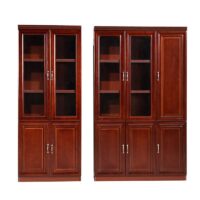 Mahogany Wood Office Storage Cabinet - Image 3