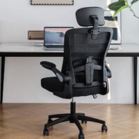 Swivel Mesh Back Desk Chair with Adjustable Arms - Image 3