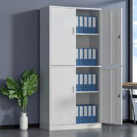 2-Door metallic office storage cabinet