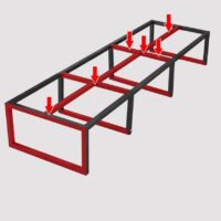 Office Boardroom Table For 10 - Image 4