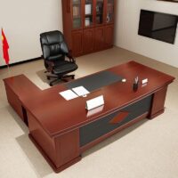 Boss Office L-shaped Imported Desk - Image 5