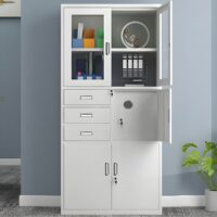 2-Door metallic office cabinet with safe - Image 5
