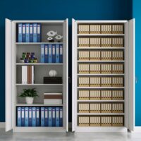 2-Door metallic office cabinet - Image 4