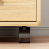 3-Drawer mobile pedestal (Beech) - Image 3