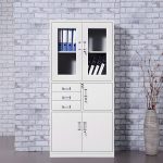 Steel filling cabinet with safe