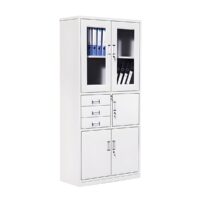 Two door metallic cabinet with safe - Image 5