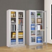 2 Door Full Glass Office Cabinet - Image 3