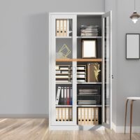 2 Door Full Glass Office Cabinet