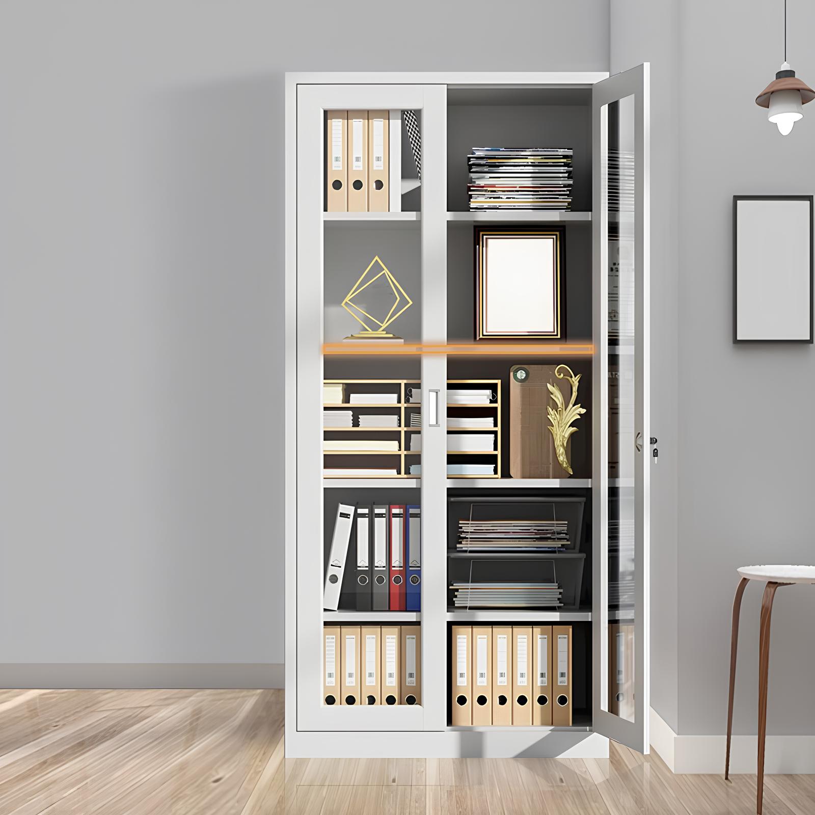 1200x1200-2023-12-02T123151.616-1.jpg 2 Door Full Glass Office Cabinet - Image 1