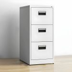 Modern Steel Storage Cabinet with Locking Drawers