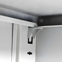 2-Door full-glass office metallic cabinet - Image 4