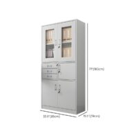 Steel Office Cabinet with Safe - Image 5