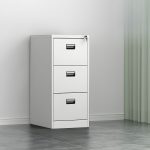 Three drawers metallic office cabinet