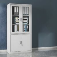 2-door metallic office cabinet - Image 3