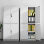 Modern Metallic Filing Cabinet