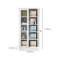 2-Door Metallic Display Cabinet - Image 5