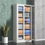 2-Door Full Glass Office Cabinet