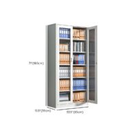 2-Door Full Glass Office Cabinet - Image 5
