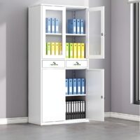 2-Door Metallic Office Cabinet - Image 3