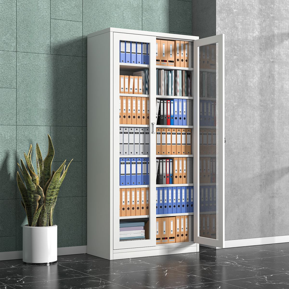 1200x1200-2024-04-20T193142.303.jpg Modern Filing Cabinet Glass Doors - Image 1