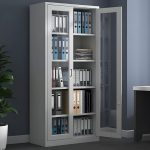 Full-glass metallic display cabinet