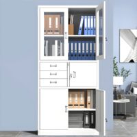 2 Door office storage cabinet with safe - Image 4