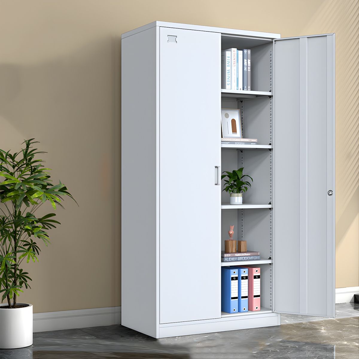 1200x1200-2024-05-27T225540.579.jpg Modern Steel Shelf Storage Cabinet - Image 1