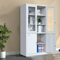 Modern Steel Shelf Storage Cabinet - Image 5