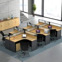 Open view 4-Way Office Workstation - Image 2