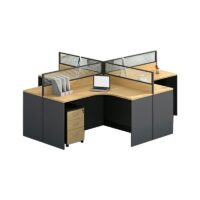 Open view 4-Way Office Workstation - Image 4