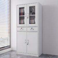Modern Rectangular File Cabinet with Key lock