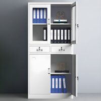 Modern Rectangular File Cabinet with Key lock - Image 3