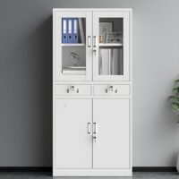 Office storage cabinet with shelves
