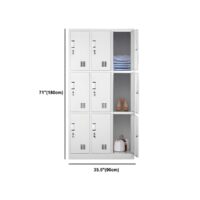 9 Locker steel office cabinet - Image 5