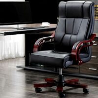 Leather High-Back Leather Executive Chair - Image 4
