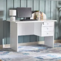 120cm Study and Office Desk with 3 Drawers - Image 3