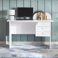 120cm Study and Office Desk with 3 Drawers - Image 2