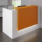 1.26 meters customized reception desk-Available in many colors and designs to fit your specifications.