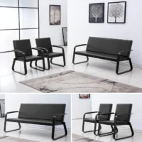 5-Seater executive corporate leather sofa